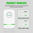 thumbnail image 3 of Hinzonek 8 Pcs Power Saver, Energy Saving Device, Electricity Saving Box Household Voltage Stabilizer Energy Saver Household Office Market US Plug 90V-240V, 3 of 8