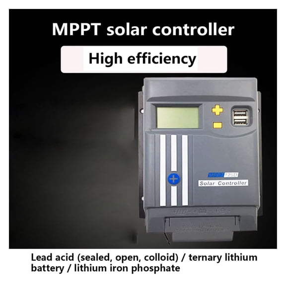 MPPT Contrôleur de Charge Solaire 12V24V 20A 30A Panneau Aphotovoltaïque Génération de Puissance de Charge Conversion Automatique Système Solaire, Sécurité