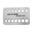thumbnail image 2 of Medidor de punta de taco de 8,5 mm a 15 mm, acrílico, práctico, para billar, herramienta de medición ligera, comprobador de tamaño de punta de taco, 2 of 8
