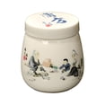 thumbnail image 1 of ONFD Retro Ceramic Soft Boiled Egg Cup With Lid 220ml Breakfast Steamer For Perfect Eggs, 1 of 2