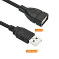 thumbnail image 3 of Uxcell Flexible USB Cable USB2.0 Male to Female Extension Cord 35cm Black 4 Pack, 3 of 5