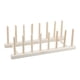 thumbnail image 1 of Escurridor de platos de madera para encimera de cocina, escurridor de platos para cuencos y libros. 8 ranuras, 1 of 9