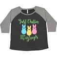 thumbnail image 3 of Inktastic Funny Easter Just Chillin' with My Peeps Women's Plus Size T-Shirt, 3 of 5