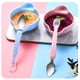 thumbnail image 5 of Cuchara de doble cabezal para niños, espátula lisa de acero inoxidable 304, cuchara redonda segura, adecuada para niños pequeños, para alimentar, cómoda, fácil de limpiar, ideal para, 5 of 8