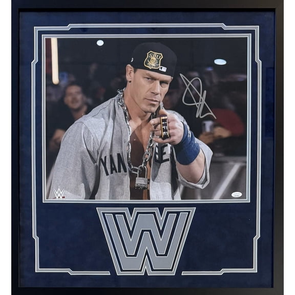 John Cena Signed Autographed Framed Signed 16x20 Photo JSA #1