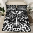 thumbnail image 2 of Castle Fairy Kids Teens Gothic Skeleton 4 Pieces Queen Sheet Sets,Boho Tree Of Life Ultra Soft Flat Sheet,Galaxy Universe Queen Fitted Sheet,Lightweight Room Decor, 2 of 7