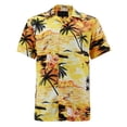 thumbnail image 1 of Men's Hawaiian Tropical Luau Aloha Beach Party Button Up Casual Dress Shirt (#4, 3XL), 1 of 4