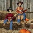 thumbnail image 1 of Squelettes de Banjo Animés d'Halloween, Décoration pour la Maison Squelettes de Banjo Halloween Décor Intérieur d'Automne, 1 of 5