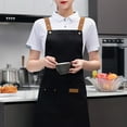 thumbnail image 2 of CSChome Tablier de Chef Ajustable Imperméable Tablier de Cuisine – Grande Couverture en Toile de Protection avec Poches, 2 of 7