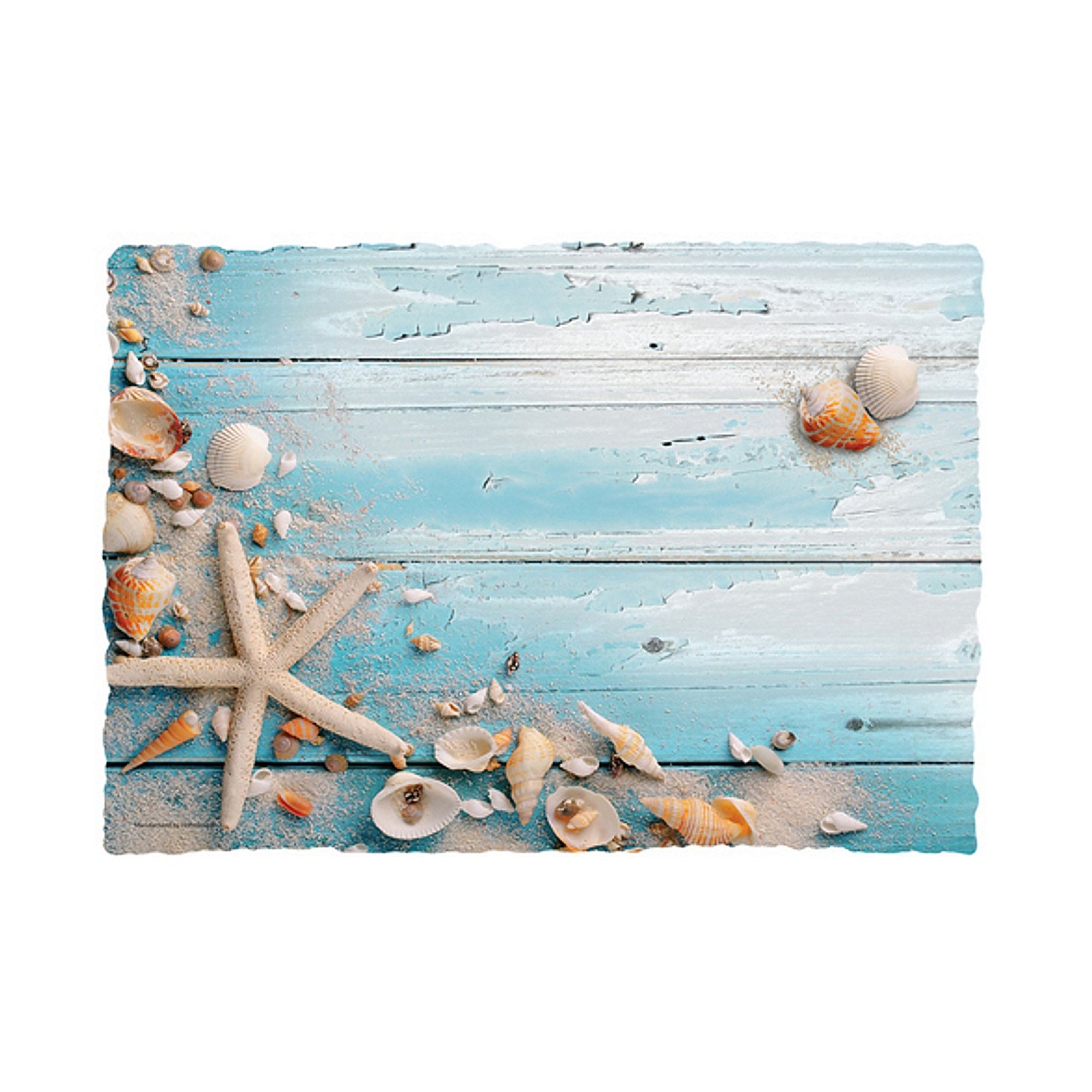 Beach Seashells Disposable Paper Placemats 9.75in. x 14in. 50 Pack