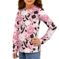 thumbnail image 2 of DISNIMO Halloween Pumpkin Tshirt Kids Girls Shirts Cute Girls Long Sleeve T Shirts for Girls Crewneck Tshirt for Girls Tshirts 7-8 Years Old Long Sleeve T-Shirt for Girls Casual Tops Fall, 2 of 7