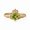 Sterling Silver, variant on Heart Cut Peridot & Round Diamond Claddagh Ring, 925 Sterling Silver Yellow Gold Plated Heart Crown Ring, August Birthstone Jewelry, Anniversary Gift