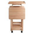 thumbnail image 3 of Winsome Isabelle 6-Piece Snack Tray Set with Removable Serving Tray, Natural Finish, 3 of 11