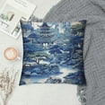 thumbnail image 2 of COMIO  Chinese Style Blue And White Porcelain Decorative Pillow Covers Chinese Style Blue And White Porcelain Throw Pillow Case Cushion Cover for Couch, Indoor Outdoor Decorations Home Decor, 2 of 5
