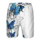 thumbnail image 3 of Fotbe Blue Flying Butterflies Trajes de Baño Estampados para Hombre, Shorts de Verano de Secado Rápido, Ropa de Playa, Bañadores-3X-Large, 3 of 6
