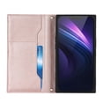 thumbnail image 4 of For Iphone 14 Grid Texture Lanyard Zipper Leather Phone Case(Rose Gold),iPhone 16 Plus, 4 of 6