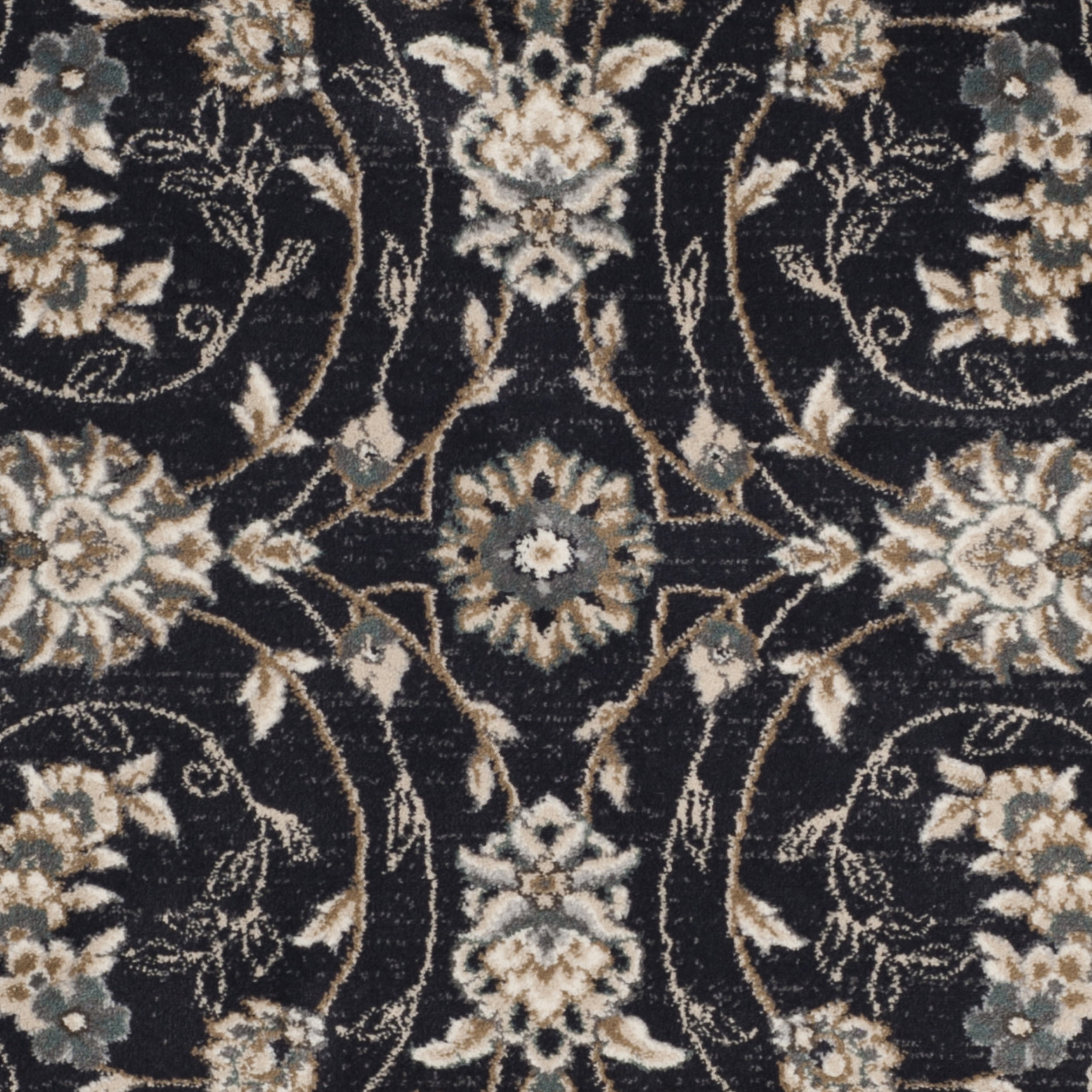 SAFAVIEH Lyndhurst Janel Traditional Bordered Area Rug, Anthracite/Cream, 4' x 6'