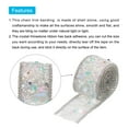 thumbnail image 4 of Uxcell 1.64 FT x 1 Inch Hotfix Crystal Beaded Rhinestone for Clothes Bag Shoes White Gems,Silver Chain, 4 of 5