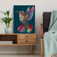 thumbnail image 5 of Ornate Hummingbird Canvas Print Wall Art for Living Room Bedroom Dining Room Hallway Decor, 5 of 8