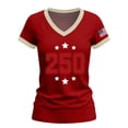 thumbnail image 2 of MAIHAN 250 Anniversary Usa Shirt Women Patriotic T-Shirt Plus Size American Flag Shirts Summer Baggy Tops American Birthday Shirts Tops, 2 of 6