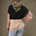 thumbnail image 4 of FAIWAD Long Sleeve Tops for Women Casual Loose Color Block Ribbed Knit Crewneck Pullover Trendy Work Clothes, 4 of 8
