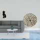 thumbnail image 2 of Figura De Gato De Resina, Escultura Animal Para Entrada, Estantería, Dormitorio, Con Decoraciones De Pared De Metal, Estatua De Hierro Forjado Rústica Escénica, Placa Colgante 3D., 2 of 8