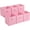 Pink, variant on 11”x11”x11” 6-Pack Foldable Storage Bins Collapsible Closet & Toy Organization Boxes Space Saving Fabric Cubes (Pink)