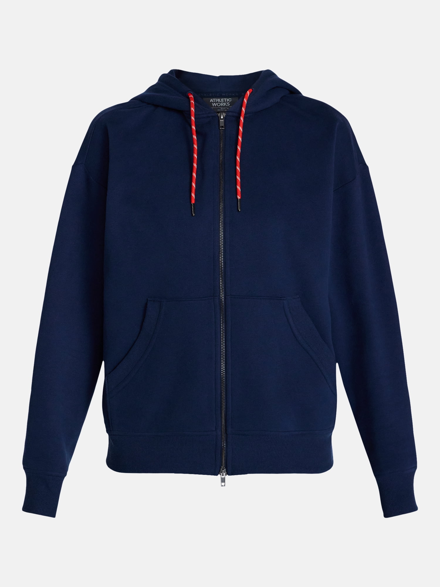 Athletic Works Women's and Women's Plus Full Zip Fleece Hoodie, Sizes XS-4X