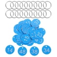 thumbnail image 1 of Shisuyan Numbered Tags Identification Management 50Pcs 1.4X1.4X0.05In, 1 of 9