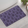 thumbnail image 2 of Purple Gothic Bat Pattern Bathroom Rugs Mat,Non Slip Microfiber Bathroom Rug,Rubber Backing,Soft Bathroom Mats for Bathroom Floor,Tub and Shower,17x27in(43x68cm), 2 of 5