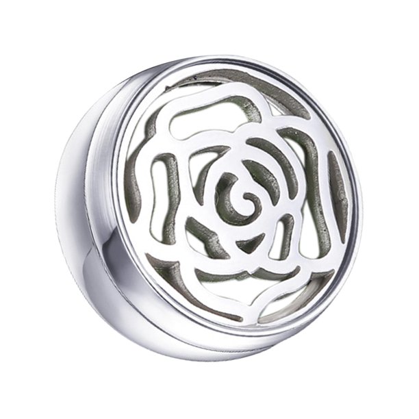 Mascarilla con clip para aromaterapia, ambientador, difusor de perfume con aceite esencial. Plata B