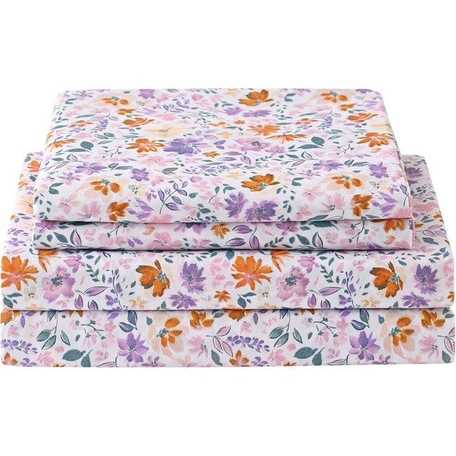 Queen Size Sheet Set Soft Queen Bed Sheets Brushed Microfiber Fitted Sheet with ” Deep Pockets Breathable Pieces Sheet Set for Queen Bed Bedding Sheets & Pillowcases Navy