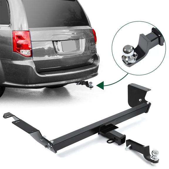 Trailer Hitch Class 3 W/ Ball Kit For Dodge Grand Caravan Town & Country 08-20