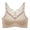 Beige, variant on Womens Large Size Beauty Back Wrap Latex No Steel Ring Ice Silk Sports Bra Gathering Underwear Light Sports Bras for Women