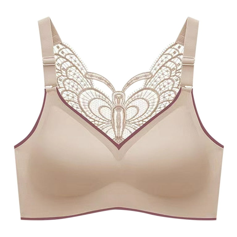 Sexy Butterfly Back Bra And Underwear With Enlarged Cups And Anti