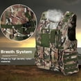 thumbnail image 4 of Chaleco Táctico Multifuncional para Airsoft y Actividades al Aire Libre, Diseño Camuflaje Anfibio, Tamaño Ajustable y Personalizable, Color Negro, Ideal para Senderismo, Montañismo y Cosplay., 4 of 7