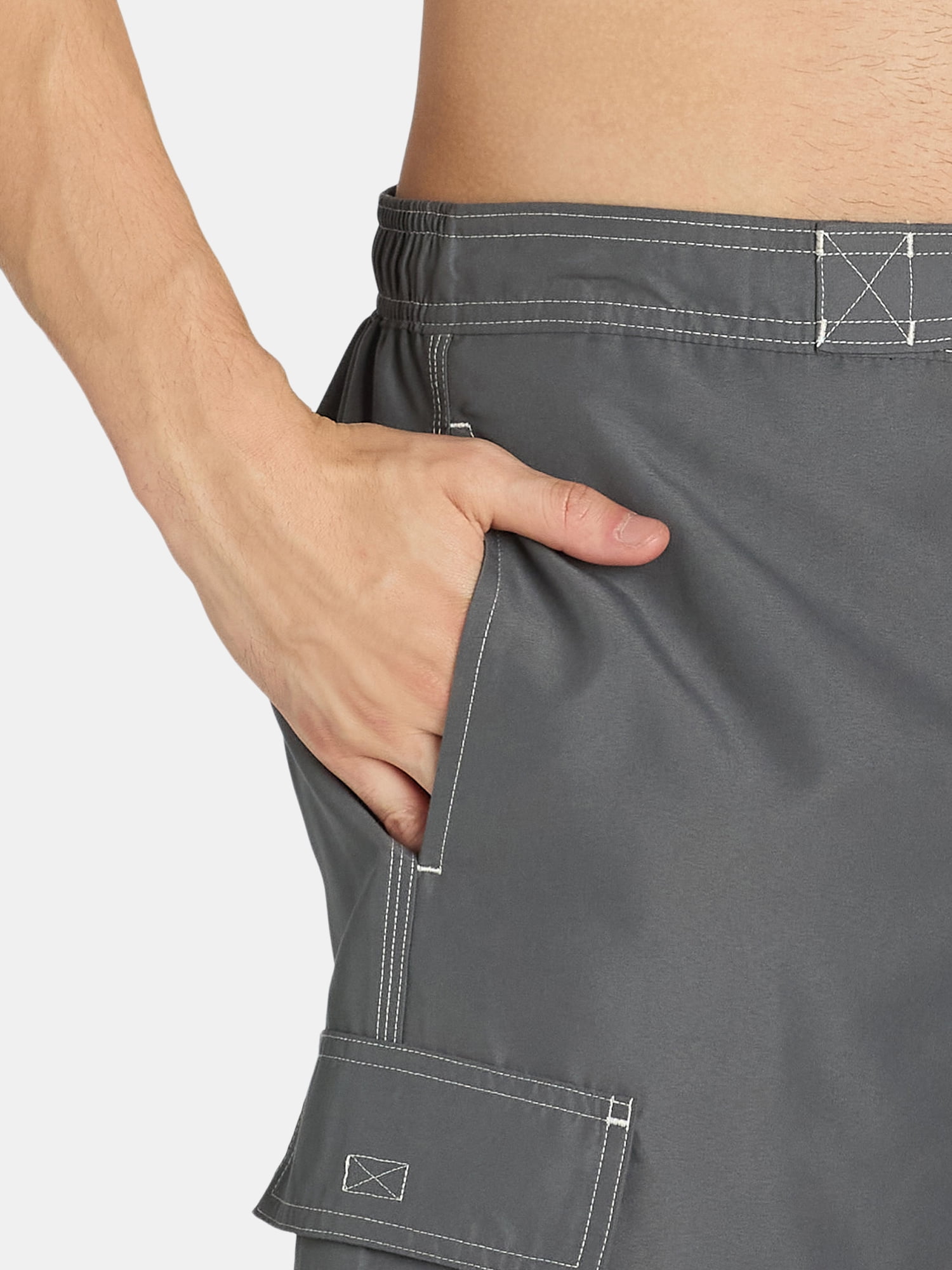 George Men's & Big Men's Cargo E-Board Shorts, 9" Inseam, Size S-3XL