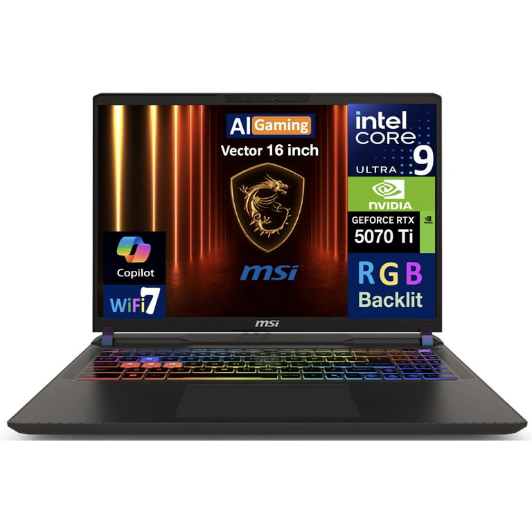 MSI Vector AI Gaming Laptop 16.0in 240Hz WQXGA Display (Intel