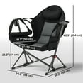 thumbnail image 3 of Outsunny Ensemble de 2 Chaises Hamac de Camping avec Dossier Réglable, Porte-Gobelet, 3 of 10