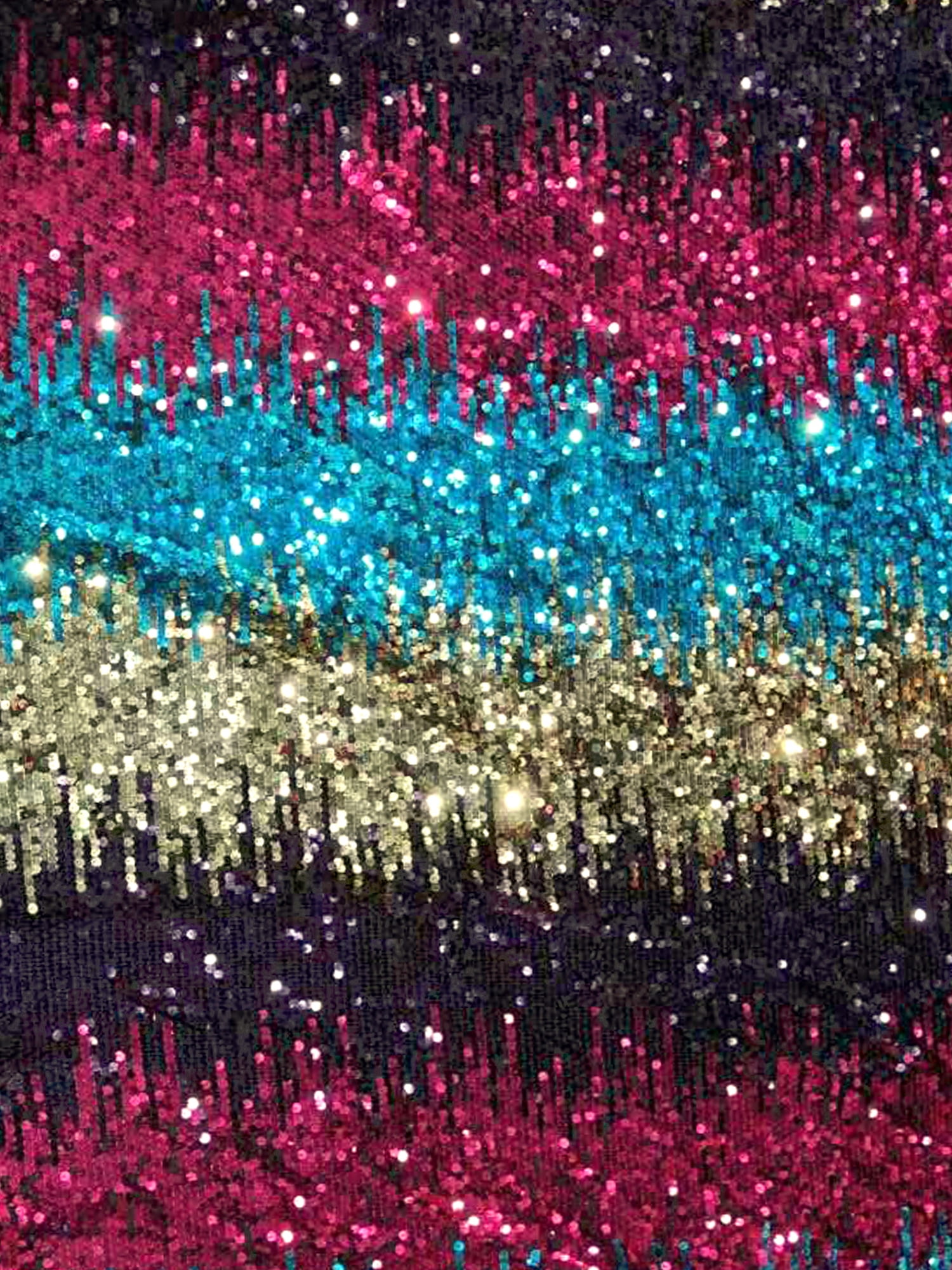 DARING DIVA Women's Sequin Sparkle Glitter Crop Cami Top M Blue Pink Purple Gold