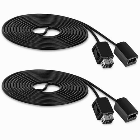 Nintendo Nes Power Cord SNES Classic Controller Extension Cable 10FT - 2 pack, Fosmon NES Extension Power Cord for Super Nintendo SNES ()
