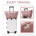 thumbnail image 5 of Large Capacity Folding Travel Bag, Portable Foldable Travel Lightweight Waterproof Oxford Fabric Bag (Pink), 5 of 7