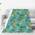 thumbnail image 1 of KLL Trucks And Excavators Pattern Fleece Throw Blanket,Fleece Throw Blankets for Couch & Bed All Season Use-80"x60", 1 of 7
