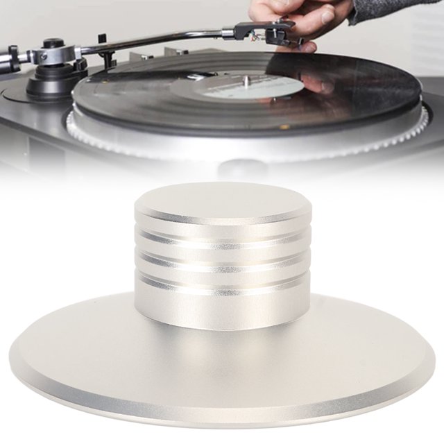 Record Weight Stabilizer, Turntable Weight Clamps Portable Vinyl Record Clamp, Aluminum Alloy Disc Stabilizer For Adjusting Vinyl Record Player CD Player