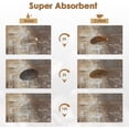 thumbnail image 6 of Coffee Mat for Countertops, Brown Abstract Modern Dish Drying Mat 2 Pcs for Kitchen Coffee Bar Accessories, Coffee Maker Espresso Machine Dish Rack Hide Stain Rubber Backed 12x19In, 6 of 6