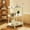 White_Free Size, variant on Gnmfd Rolling Side Table with Wheels, Cream Mobile End Table with 2-Tier Storage, Portable Nesting Table for Small Spaces, Ideal for Living Room, Bedroom, and Home Office