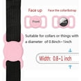 thumbnail image 2 of Soporte para collar de perro Airtag (paquete de 2) Compatible con Apple Soporte para collar de gato Airtag, soporte Air Tag para collar de mascota, funda Air Tag para rastreador GPS (rosa * morado cla, 2 of 5