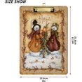 thumbnail image 3 of FMSHPON Christmas Tree Snow Clipboard Hardboard Wood Nursing Clip Board and Pull for Standard A4 Letter 13x9 inches, 3 of 7