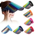 thumbnail image 2 of Unisex Hologram Sun Visors Hat UV Protective Hat Cap Wide Brim Thicker Sunhat, 2 of 8