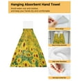 Sunflower Flower Hand Towels Microfiber Bathroom Hanging Towel